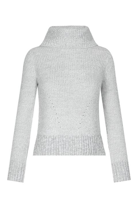 Pullover Collo Alto Grigio