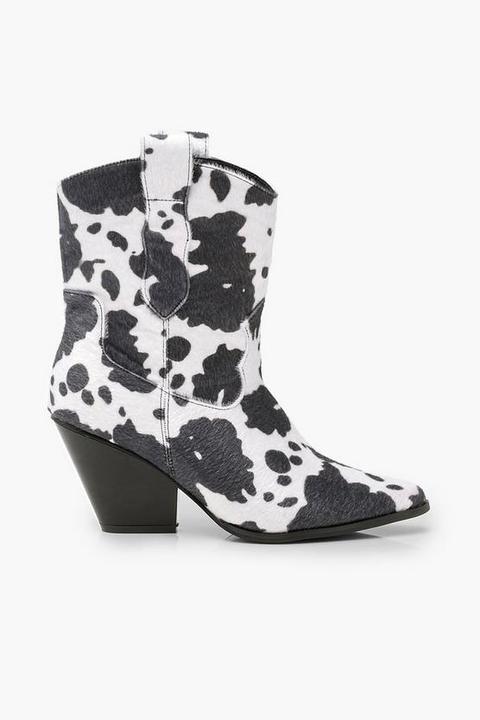 cow print boots