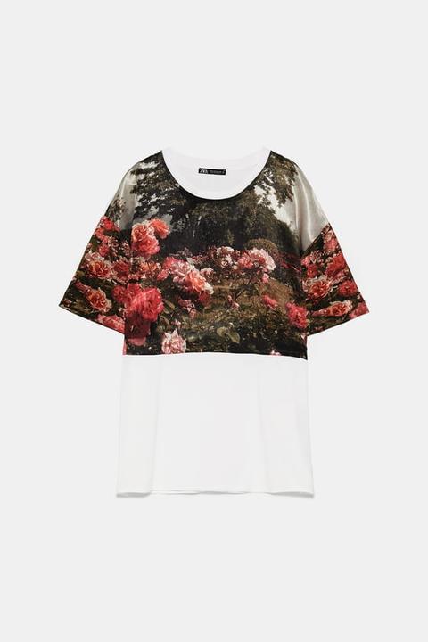 Camiseta Estampado Floral