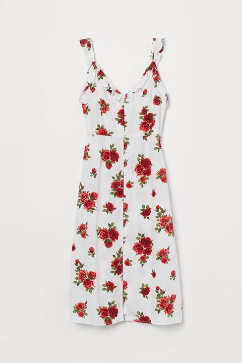 Vestido Estampado - Blanco