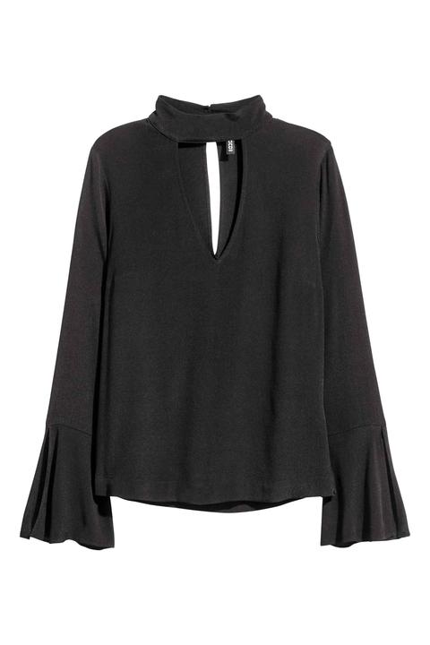Blusa Con Mangas Trompeta