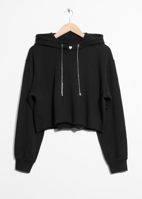 Cropped Hoodie - Black