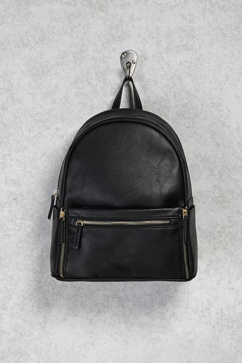 Faux Leather Backpack