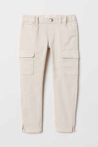 H & M - Pantaloni Cargo - Beige