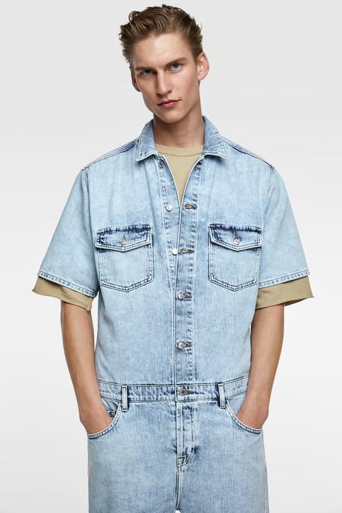 Tuta Denim from Zara on 21 Buttons
