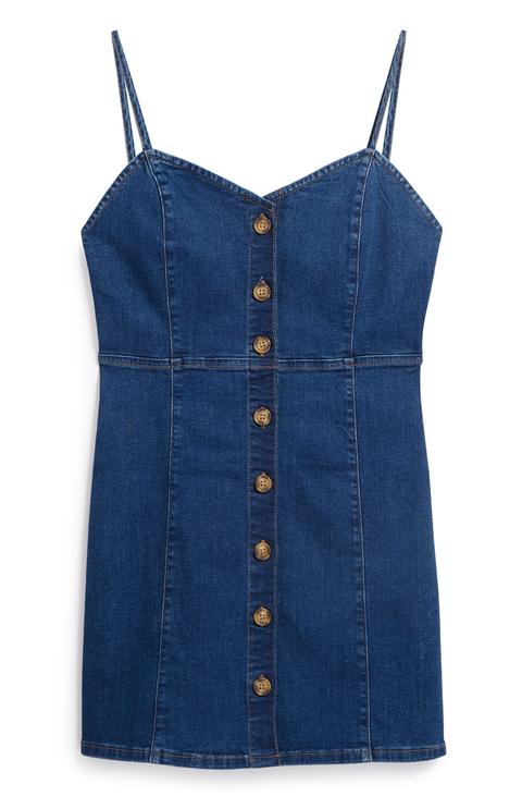 Blaues Jeanskleid