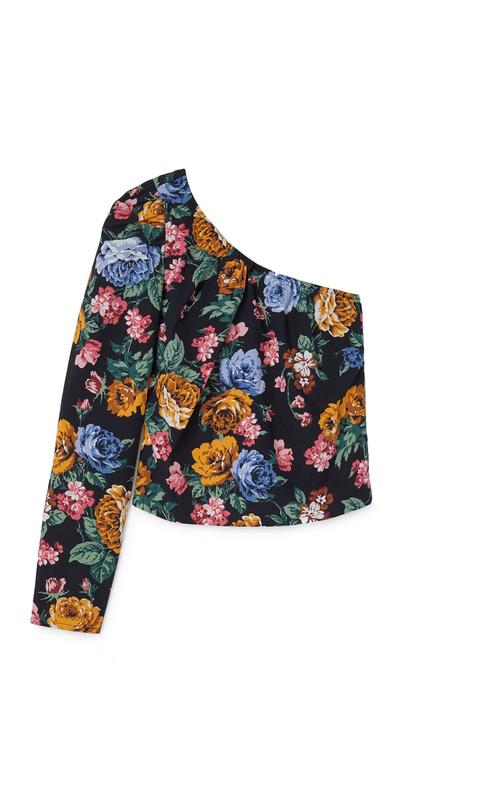 Blusa Asimétrica Flores