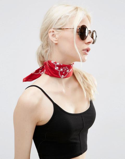 Pañuelo Tipo Bandana Con Estampado De Corazones De Asos