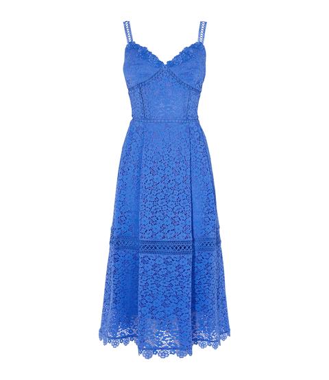 karen millen blue lace dress