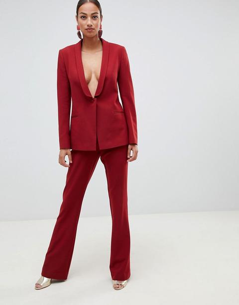 Asos Design Sartoriale - Forever - Pantaloni - Rosso