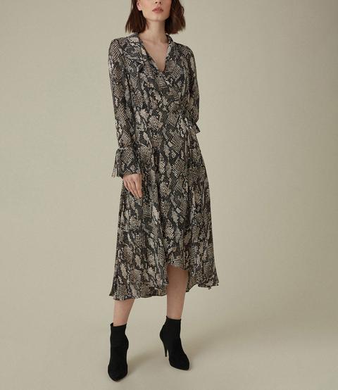 Karen Millen Snake Print Wrap Dress Flash Sales, 58% OFF | lagence.tv