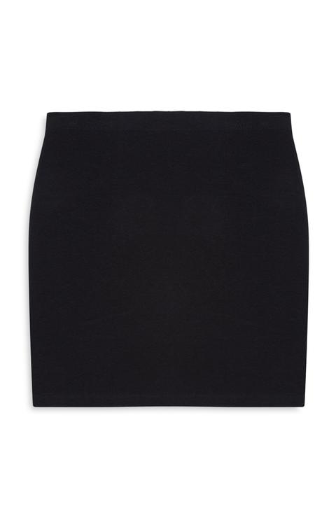 tight black skirt primark