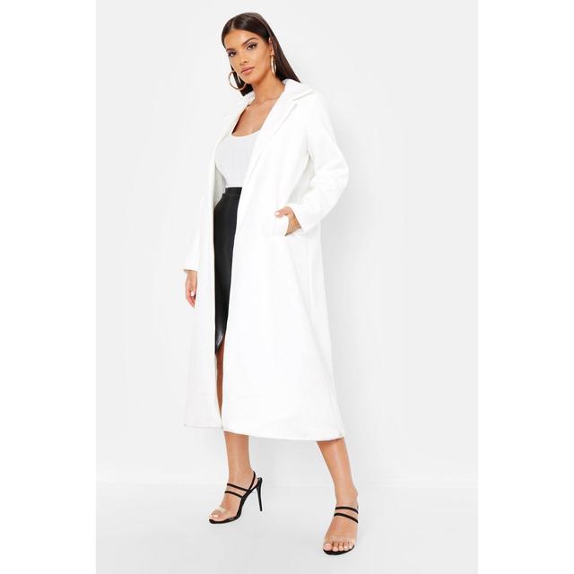 white longline jacket