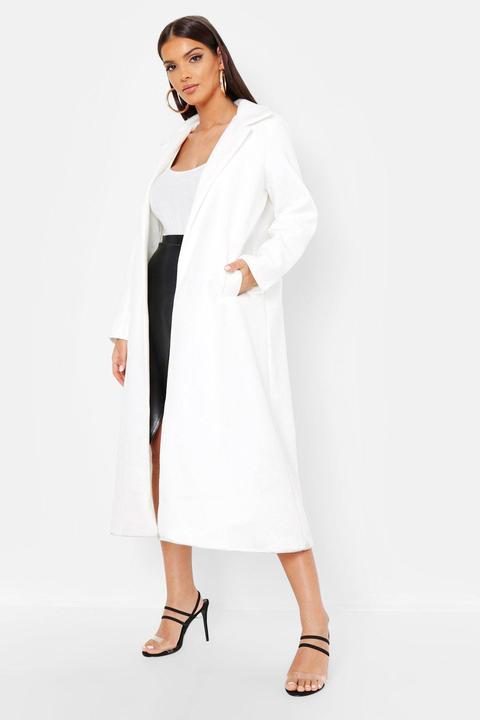 womens white long coat