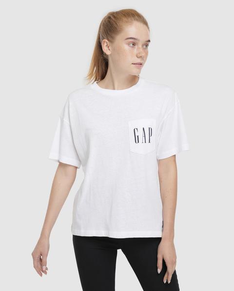 Gap - Camiseta De Mujer Con Manga Corta Y Logo