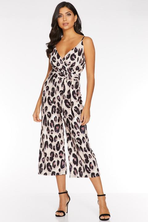 Quiz animal print sales jumpsuit