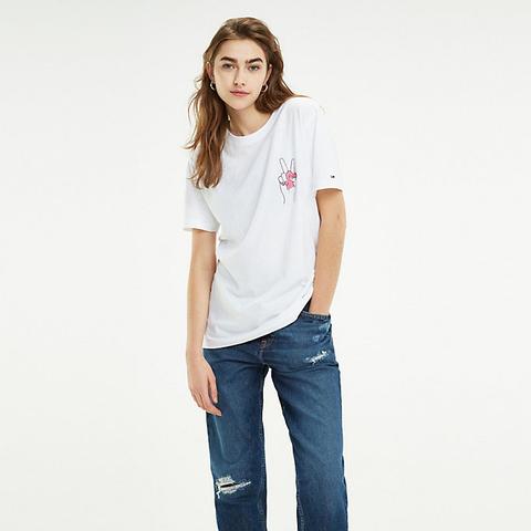 Camiseta De Algodón Con Logo De Corte Boyfriend