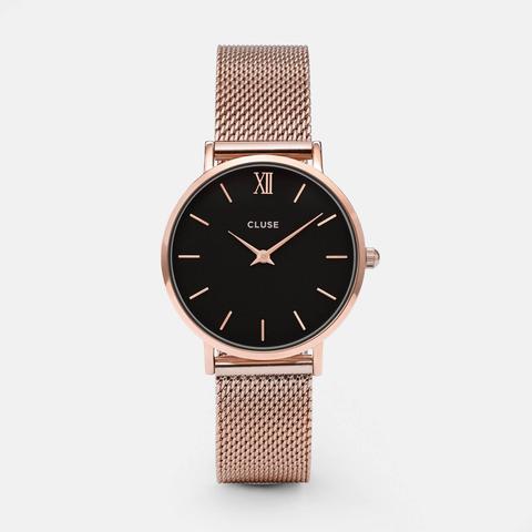 Minuit Mesh Rose Gold Black/rose Gold