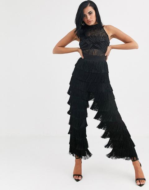 asos fringe jumpsuit