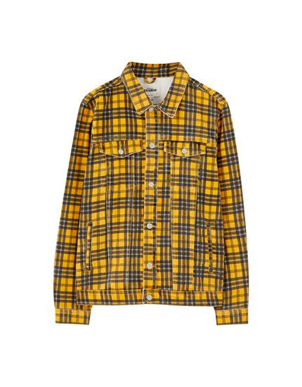 yellow check jacket