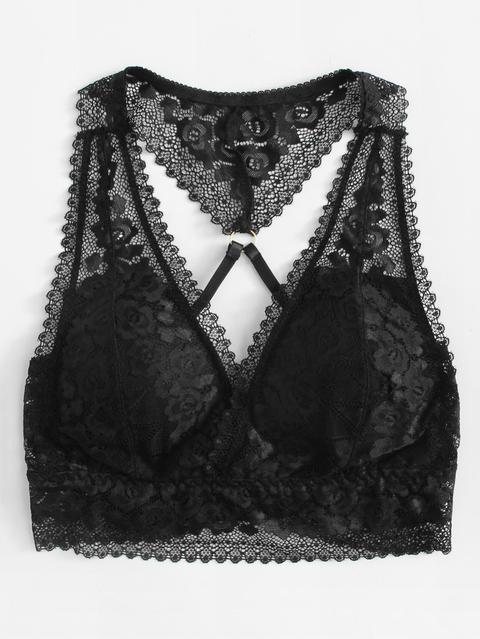Bralette In Pizzo Floreale