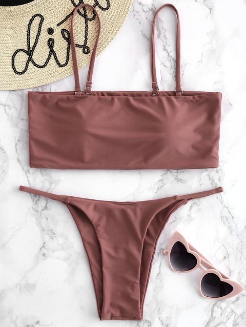 Bikini Cami Perizoma Imbottito Tulip Pink