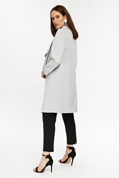 Light grey waterfall clearance coat