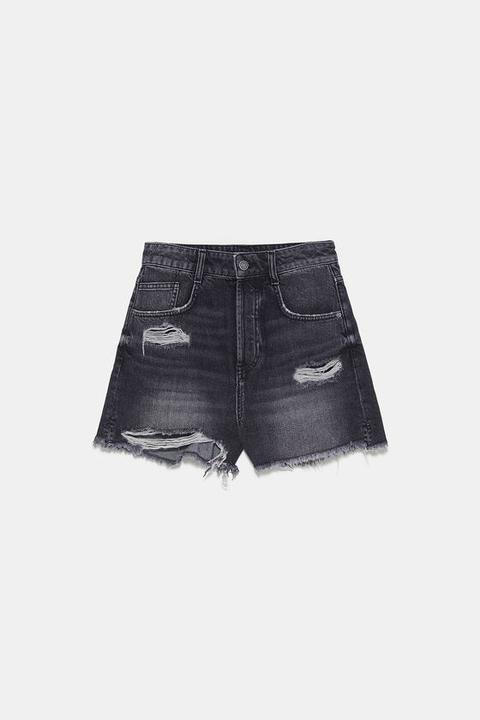 Shorts Denim Strappi