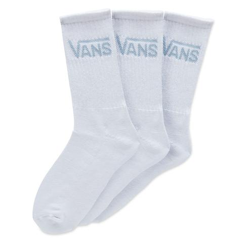 Vans Calzettoni Basic Ws (3 Paia) (white-baby Blue) Donna Bianco