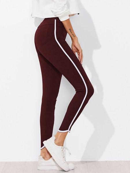 Pantaloni Di Jeans Con Bordi A Contrasto