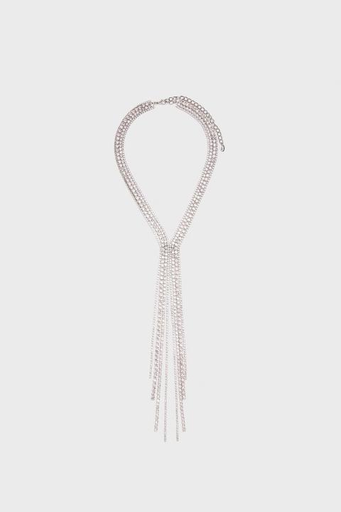 Collana Lunga Di Strass