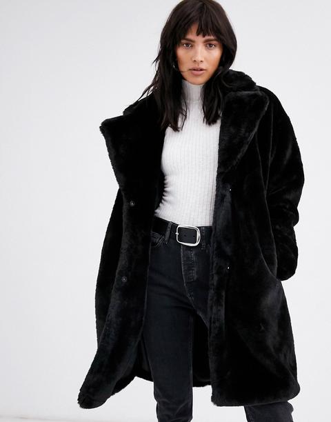 black teddy coat asos