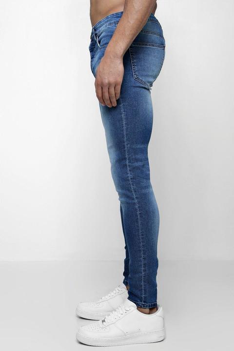Spray On Skinny Jeans In Blue Wash from 