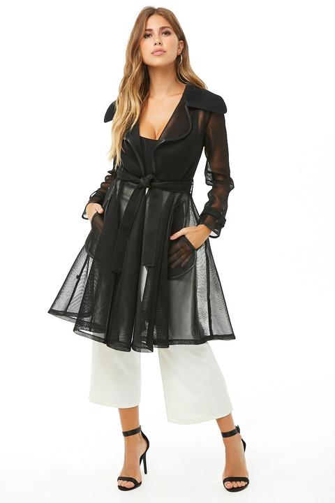 Trench Largo Transparente