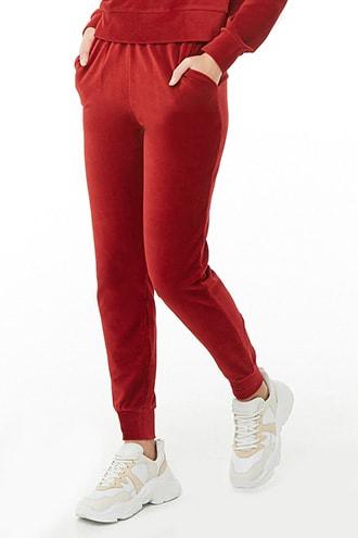 Forever 21 red joggers online