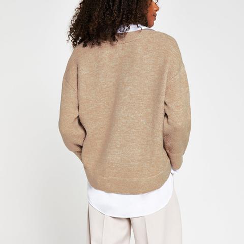 Camel Hybrid Shirt Jumper from River 