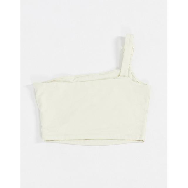 nike one shoulder buckle top