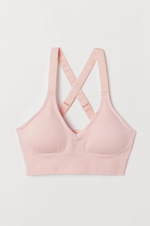 H & M - Sujetador Sport Low Support - Rosa