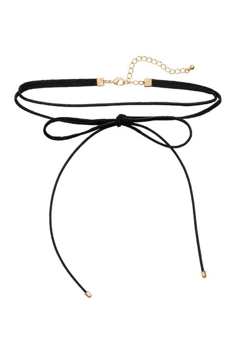 H & M - Choker Con Fiocchetto - Nero