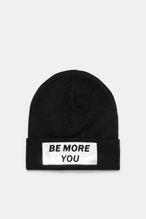 Beanie Texto Parche