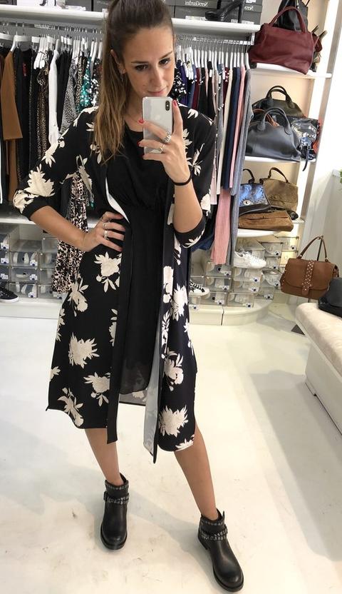 Kimono Fantasia Bianco Nero