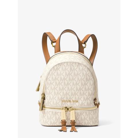 Mk Rhea Mini Logo Backpack - Vanilla - Michael Kors