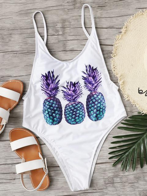 Costume Da Bagno Con Stampa Ananas