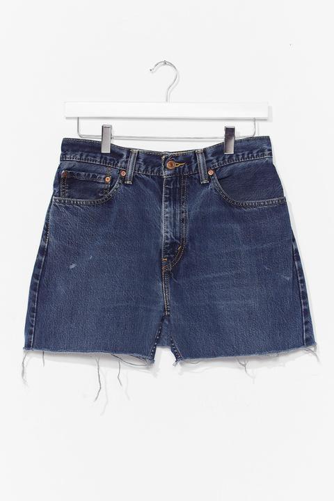 Womens Vintage Blue Denim Shorts