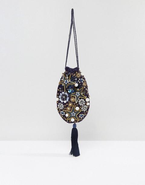 Bolso Con Borla Y Adorno De Perla Y Estrellas De Asos