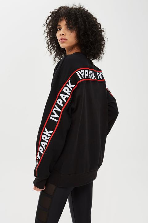 Ivy park shop black hoodie topshop