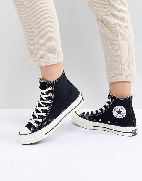 Converse - Chuck '70 Hi - Schwarze Sneaker - Schwarz