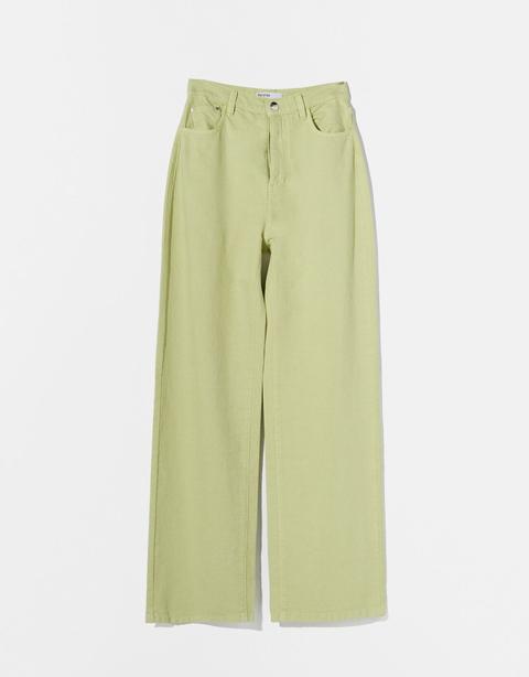 Pantalón Sarga Wide Leg Fluido
