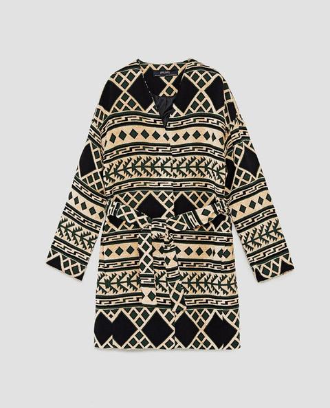 Cappotto Jacquard