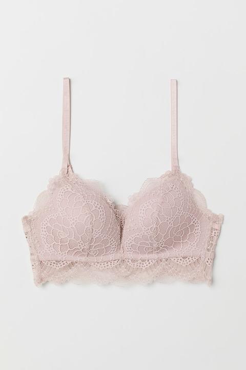 H & M - Balensiz Push-up Bralet - Pembe